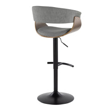 Load image into Gallery viewer, Vintage Mod - Mid Century Modern Adjustable Height Barstool With Swivel & Rounded T Footrest (Set of 2)