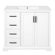 Load image into Gallery viewer, Bathroom Vanity With Sink, Soft Close Doors, Adjustable Shelf & 3 Drawers