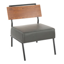 Load image into Gallery viewer, Fiji - Contemporary Chair - Gray / Walnut