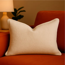 Load image into Gallery viewer, Homey Cozy - Comfort Textured Throw Pillow - Ivory