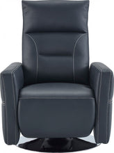 Load image into Gallery viewer, High Back Faux Leather Recliner - Dark Blue