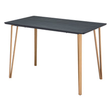 Load image into Gallery viewer, Wood Steel Counter Height Dining Table - Black / Gold