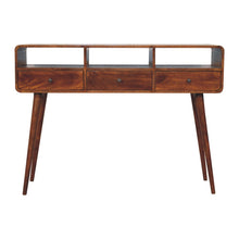 Load image into Gallery viewer, Triple Curved Console Table - Brown