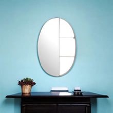 Load image into Gallery viewer, 34" Oval Steel Framed Accent Mirror - Bronze
