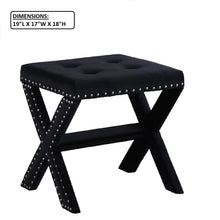 Load image into Gallery viewer, Upholstered Accent Bench With Nailhead Trim