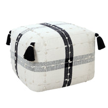 Load image into Gallery viewer, Cotton Ottoman - Black