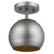 Load image into Gallery viewer, Light Hanging Dome Light - Gray / Gold