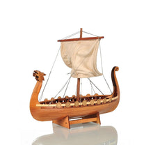 Load image into Gallery viewer, Hand Painted Decorative Boat (401869) - Natural