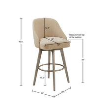 Load image into Gallery viewer, Bar Stool With Swivel Seat - Sand