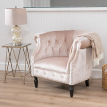 Load image into Gallery viewer, Celestialis - Upholstered Club Chair With Tub Design And Rolled Recessed Armrests