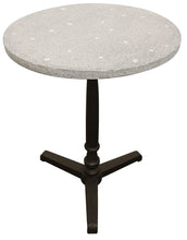 Load image into Gallery viewer, 24" Stone And Iron Round Dining Table - Gray