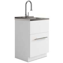 Load image into Gallery viewer, Metro - Laundry Cabinet & Faucet And Stainless Steel Sink