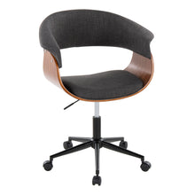 Load image into Gallery viewer, Vintage Mod - Mid-Century Modern Office Chair - Charcoal