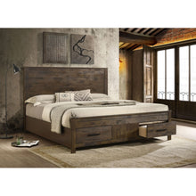 Load image into Gallery viewer, Greely - Eastern King Storage Bed - Brown