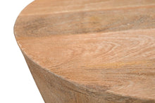 Load image into Gallery viewer, Set of Three Brown Solid Wood Round Solid Furniture Set