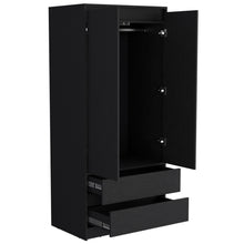 Load image into Gallery viewer, Two Drawer, Combo Dresser - Black