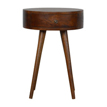 Load image into Gallery viewer, Nordic Chestnut Circular Nightstand