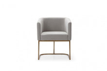 Load image into Gallery viewer, Contemporary Upholstered Fabric Dining Arm Chair - Light Gray