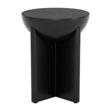 Load image into Gallery viewer, 20" Wood Round Pedestal End Table - Black