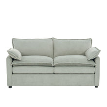 Load image into Gallery viewer, Modern Loveseat Sofa, Upholstered Couch With Side Storage Pockets