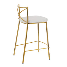 Load image into Gallery viewer, Modern Charlotte - Contemporary Fixed Height Counter Stool (Set of 2)