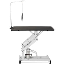 Load image into Gallery viewer, Hydraulic Dog Pet Grooming Table Heavy Duty Big Size Z-Lift Pet Grooming Table - Black / White