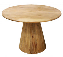 Load image into Gallery viewer, 42" Solid Wood Pedestal Base Round Top Dining Table - Natural