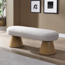 Load image into Gallery viewer, Dining Bench For Dining Room, Upholstered Bedroom End Of Bed Entryway Bench Fabric Ottoman For Living Room - Beige