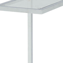 Load image into Gallery viewer, 26" Glass End Table - White And Clear