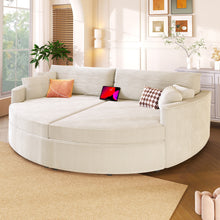 Load image into Gallery viewer, Oversized Double Chaise Lounge Sofa With USB Ports