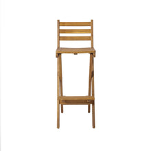 Load image into Gallery viewer, Outdoor Acacia Wood Folding Patio Barstool