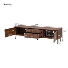 Load image into Gallery viewer, TV Stand With 2 Drawers, Media Console Table For TVs Up To 80'' For Living Room - Walnut
