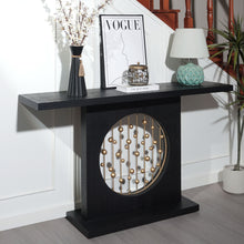 Load image into Gallery viewer, Console Table With Circular Art Decor For Living Room - Multi