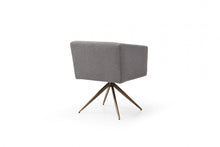 Load image into Gallery viewer, Upholstered Fabric Dining Room Arm Chair - Dark Gray