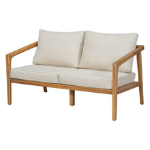 Load image into Gallery viewer, Westin - Outdoor Acacia Wood Loveseat - Teak / Beige