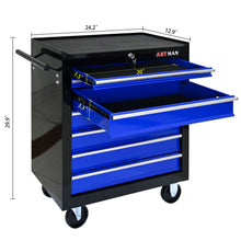 Load image into Gallery viewer, 7 Drawers Multifunctional Tool Cart With Wheels