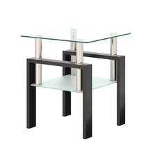 Load image into Gallery viewer, Modern Tempered Glass Tea Table, End Square Table For Living Room
