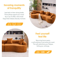 Load image into Gallery viewer, 4 Seater Sofa With Fabric, 30D, 60 Hardness Full Sponge, 4 Pillow For Living Room, Home Furniture Sleeper Sectional Sofa For Apartment