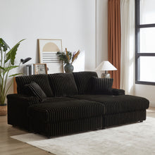 Load image into Gallery viewer, 3 Seater Sofa With 2 Ottomans For Living Room