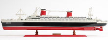 Load image into Gallery viewer, Hand Painted SS United States 1952 Model Boat - Black / Red
