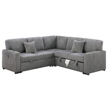Load image into Gallery viewer, Convertible Sectional Upholstered Sleeper Sofa With Storage Chaise