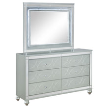 Load image into Gallery viewer, Arabesque - 6 Drawer Dresser With Mirror - Silver