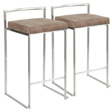 Load image into Gallery viewer, Fuji - Contemporary Elegant Stackable Counter Stool Set