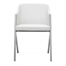 Load image into Gallery viewer, Faux Leather Modern Dining Chairs (Set of 2) - White