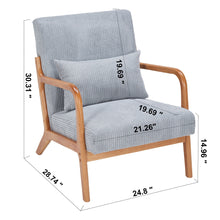 Load image into Gallery viewer, Accent Arm Chair With Pillow Upholstered