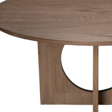 Load image into Gallery viewer, 60" Natural Solid Wood Pedestal Base Round Top Dining Table