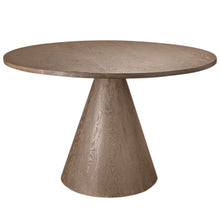 Load image into Gallery viewer, 48" Natural Solid Wood Pedestal Base Round Top Dining Table