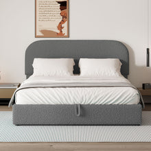 Load image into Gallery viewer, Upholstered Platform Bed With Hydraulic Storage System