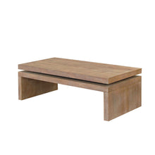 Load image into Gallery viewer, Wood Distressed Floating Frame Coffee Table - Natural