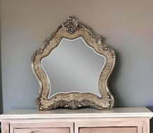 Load image into Gallery viewer, 48" Abstract Framed Mounted Dresser Mirror - Oak